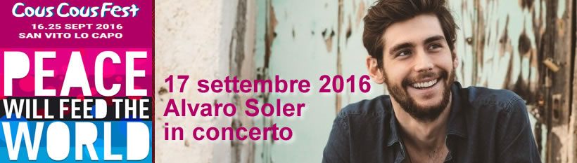 Alvaro Soler al Cous cous fest